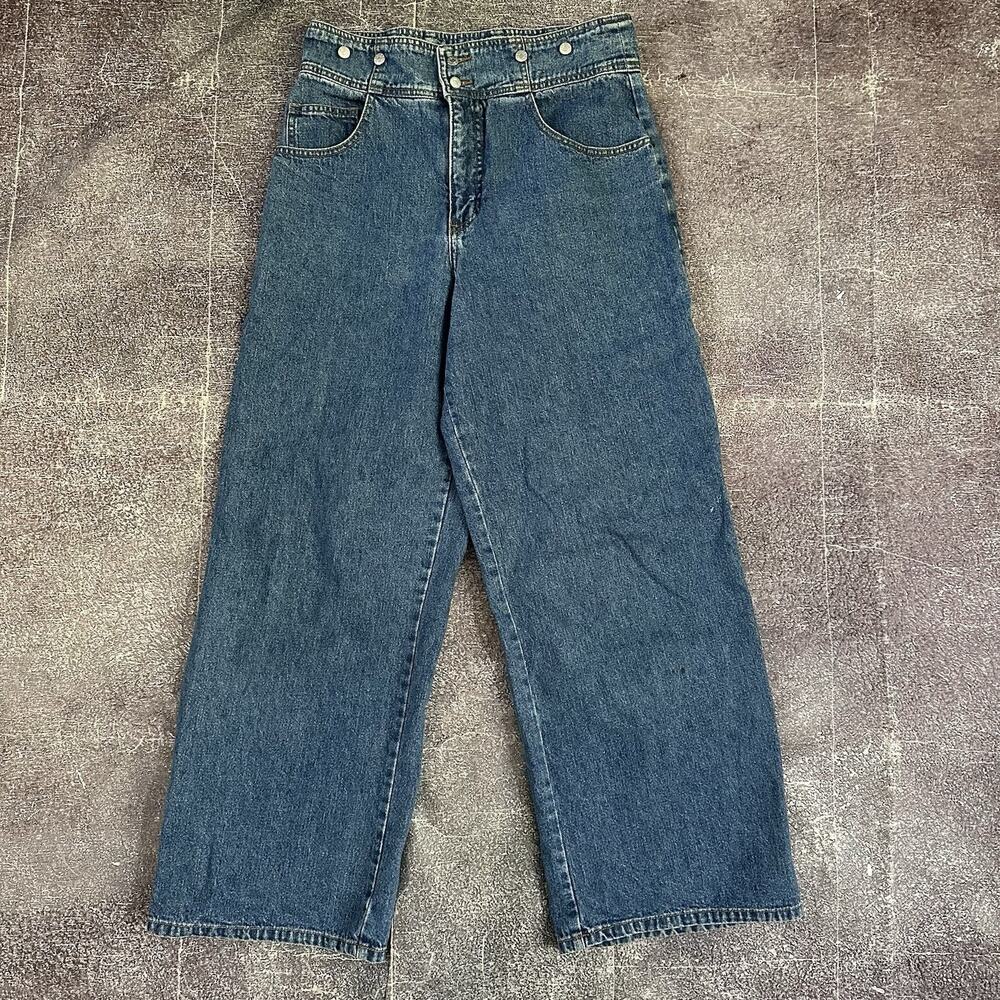 Women's Vintage 80s Guess Georges Marciano High Waist Wide Leg Baggy Jeans Sz 31